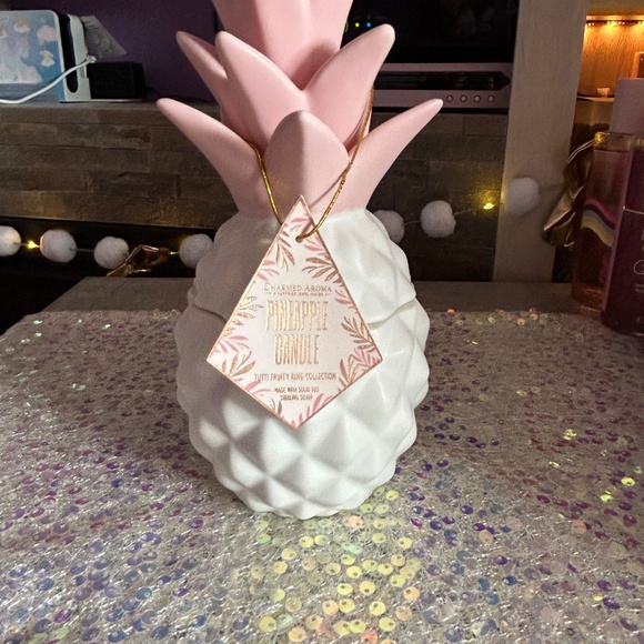FREE SHIPPING Pineapple Jar Candle + Ring🍍🕯️ - Picture 2 of 6